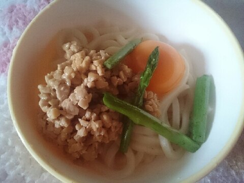 洋風チーズ味!釜玉うどん